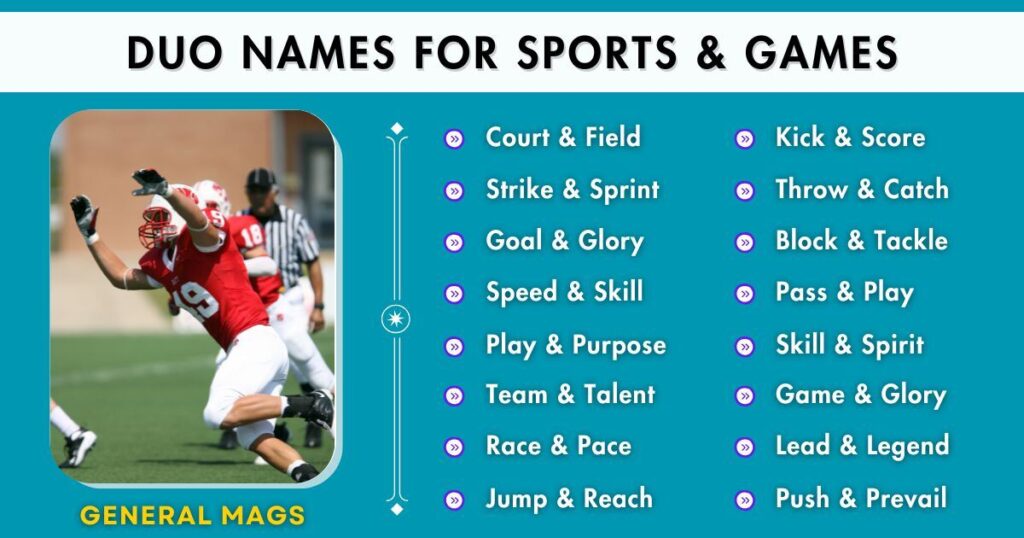 Duo Names For Sports and Games
