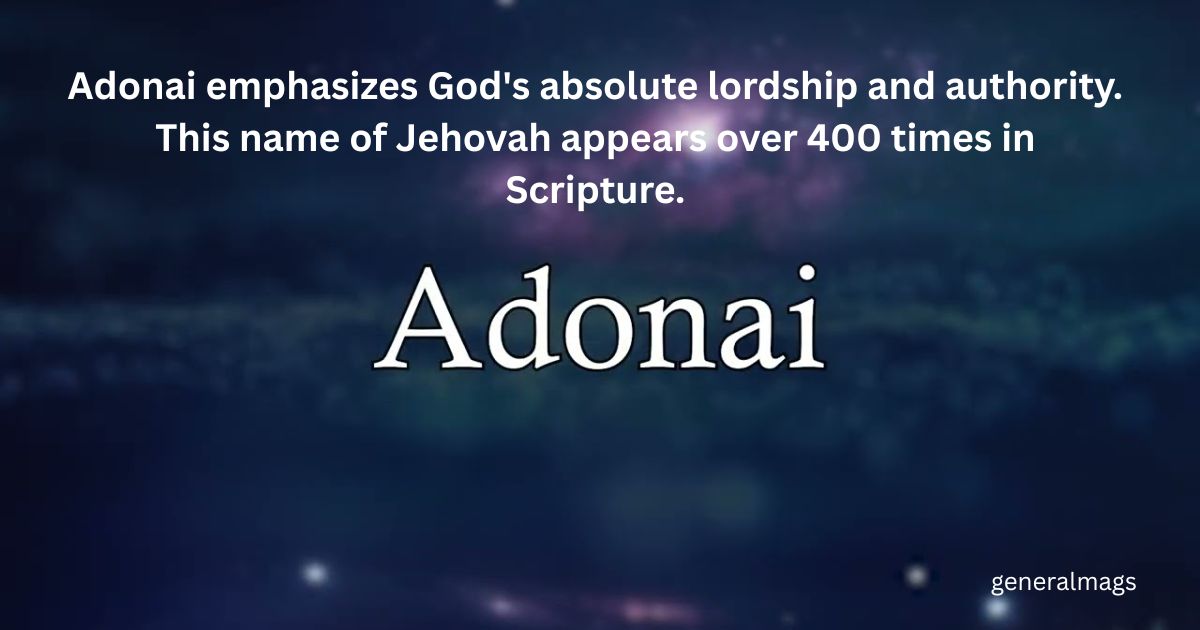 Adonai (Master, Lord)