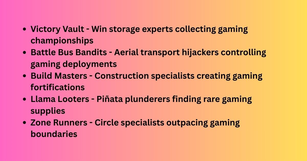 Platform-Specific Gaming Clan Names